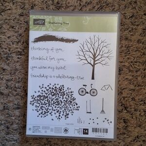 Stampin Up photopolymer Sheltering Tree stamps